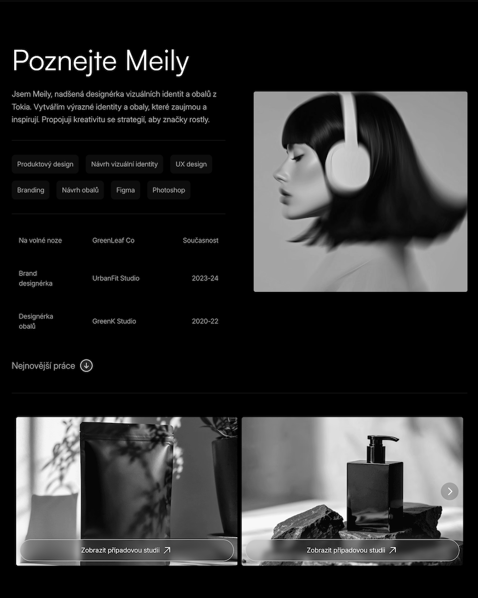 Meily Studio — osobní portfolio packaging designérky